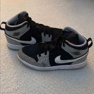 Nike Black and Gray High-Top Sneakers